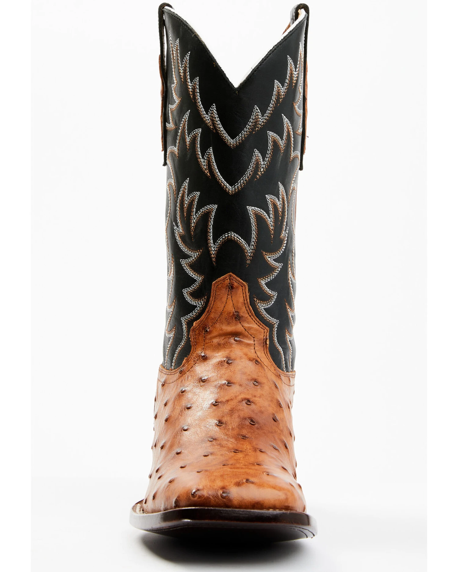 Cody James Men's Full Quill Cognac Ostrich Exotic Western Boots - Broad Square Toe 7 Cody James Men's Full Quill Cognac Ostrich Exotic Western Boots - Broad Square Toe - Image 7