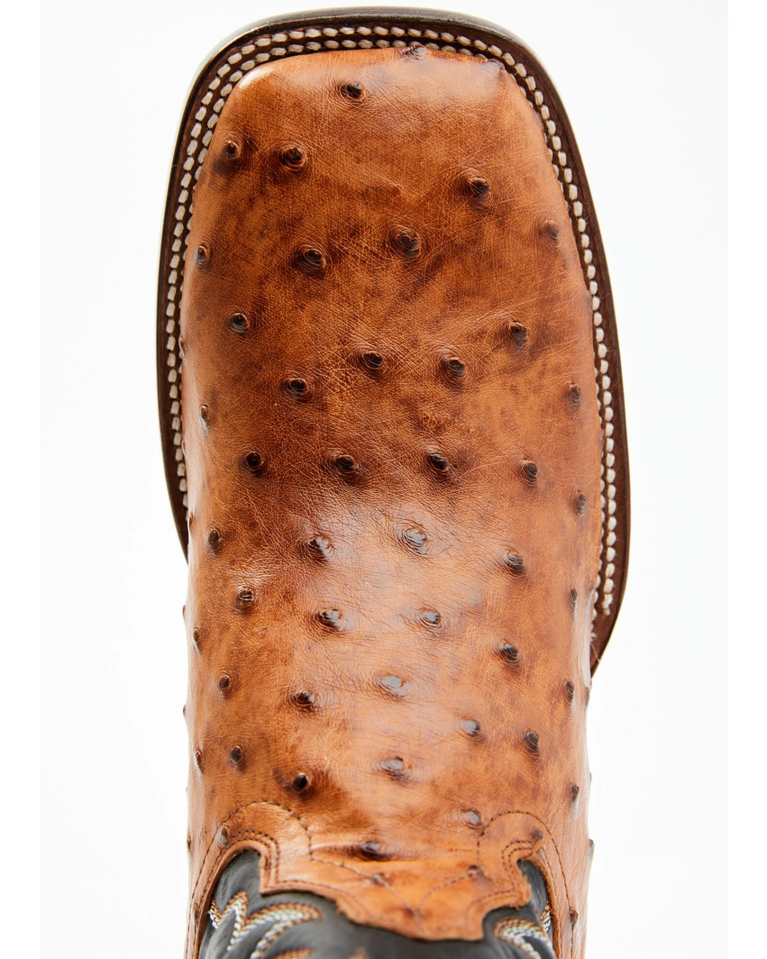 Cody James Men's Full Quill Cognac Ostrich Exotic Western Boots - Broad Square Toe 1 Cody James Men's Full Quill Cognac Ostrich Exotic Western Boots - Broad Square Toe