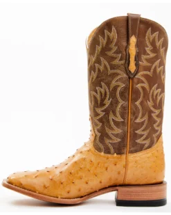 Cody James Men's Full-Quill Ostrich Exotic Western Boots - Broad Square Toe -Cody James 2000359773 200 P3 1