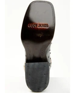 Cody James Men's Saddle Black Full-Quill Ostrich Exotic Western Boots - Broad Square Toe -Cody James 2000359778 001 P7 1