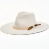 Cody James Men's 3X Silver Belly 9 Line Band Pinch Wool Felt Western Hat 