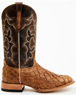Cody James Men's Exotic Pirarucu Skin Western Boots - Broad Square Toe 11 Cody James Men's Exotic Pirarucu Skin Western Boots - Broad Square Toe -Cody James 2000360835 200 P2