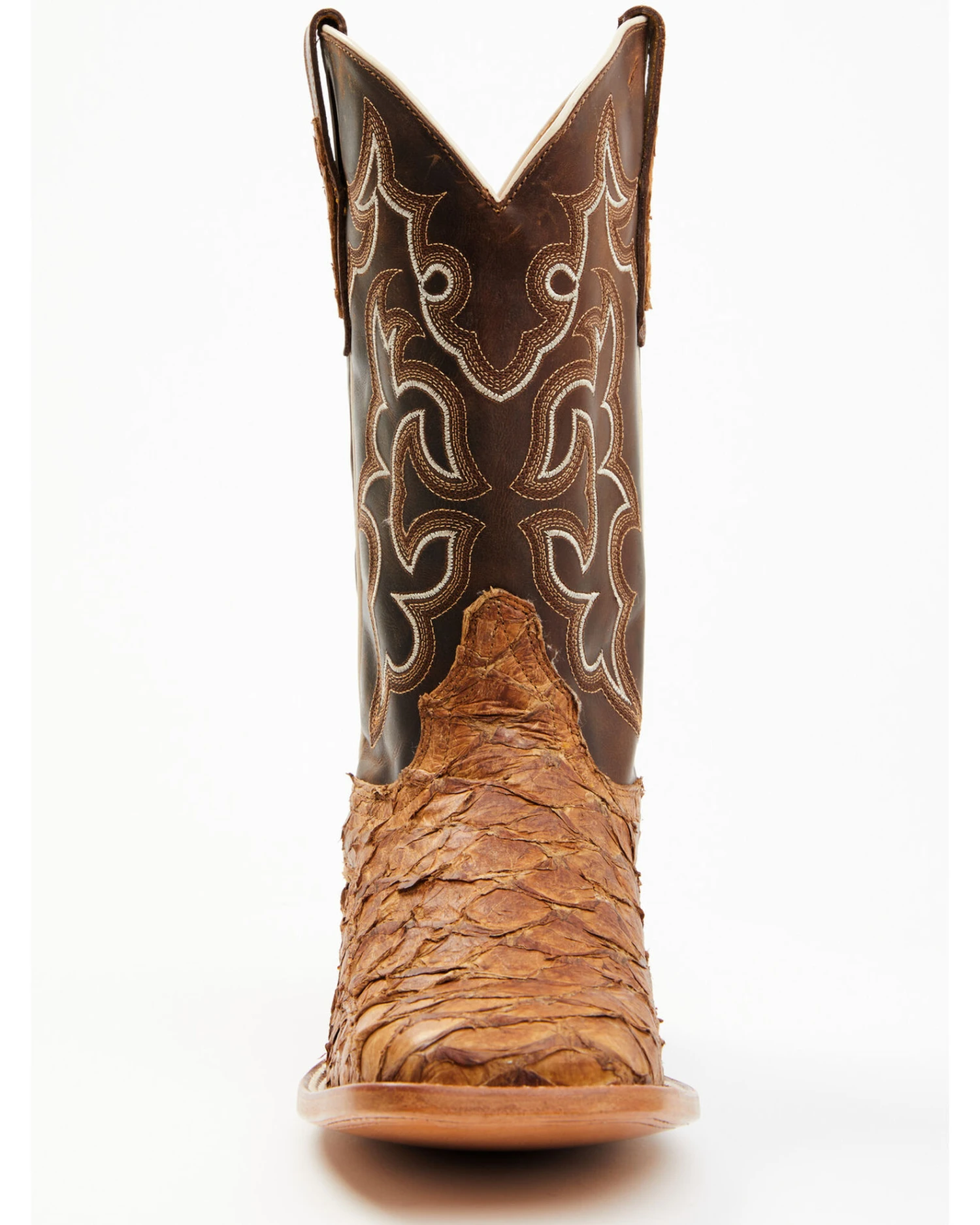 Cody James Men's Exotic Pirarucu Skin Western Boots - Broad Square Toe 2 Cody James Men's Exotic Pirarucu Skin Western Boots - Broad Square Toe - Image 2