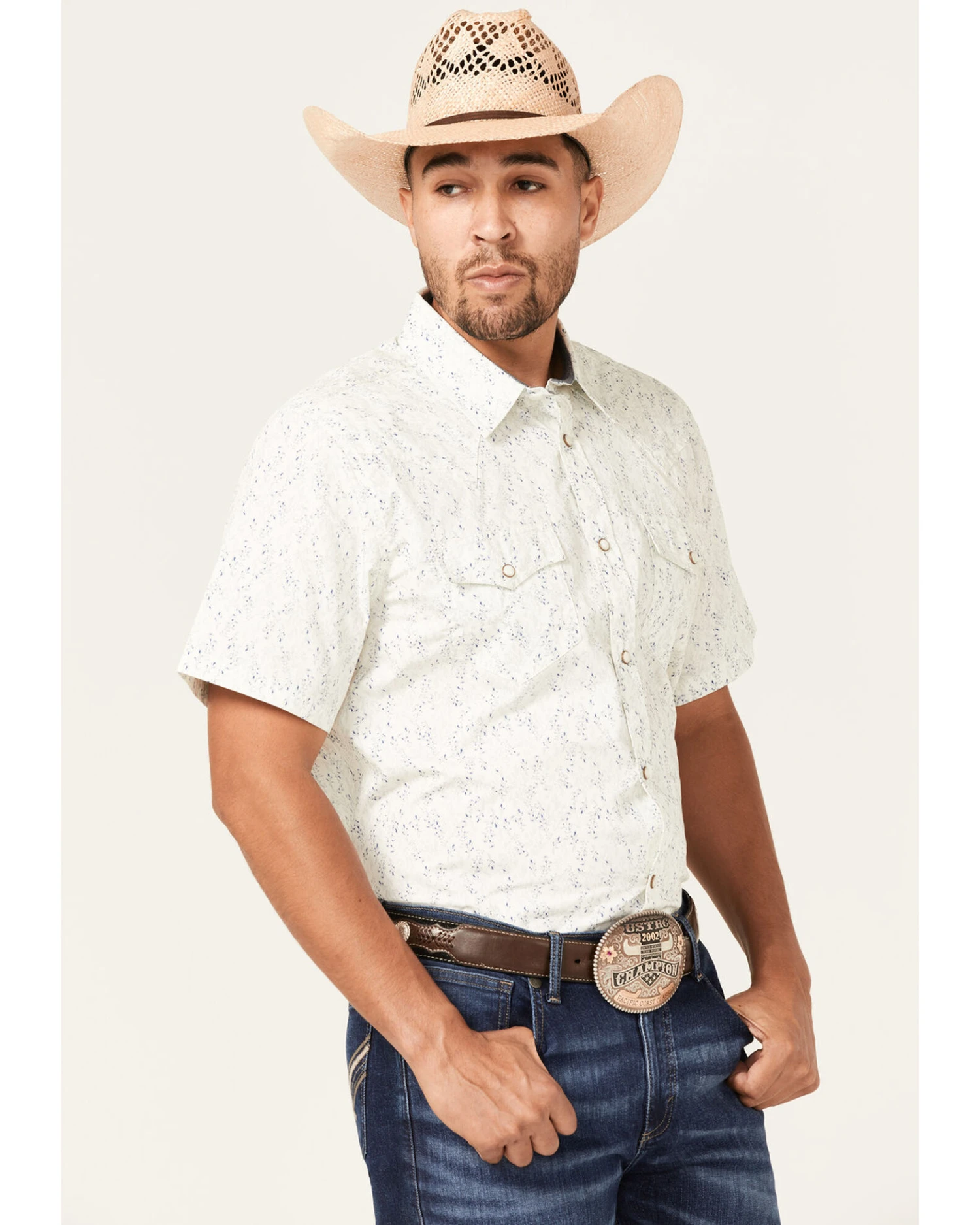 Cody James Men's Liberty Hill Floral Print Short Sleeve Snap Western Shirt 2 Cody James Men's Liberty Hill Floral Print Short Sleeve Snap Western Shirt - Image 2