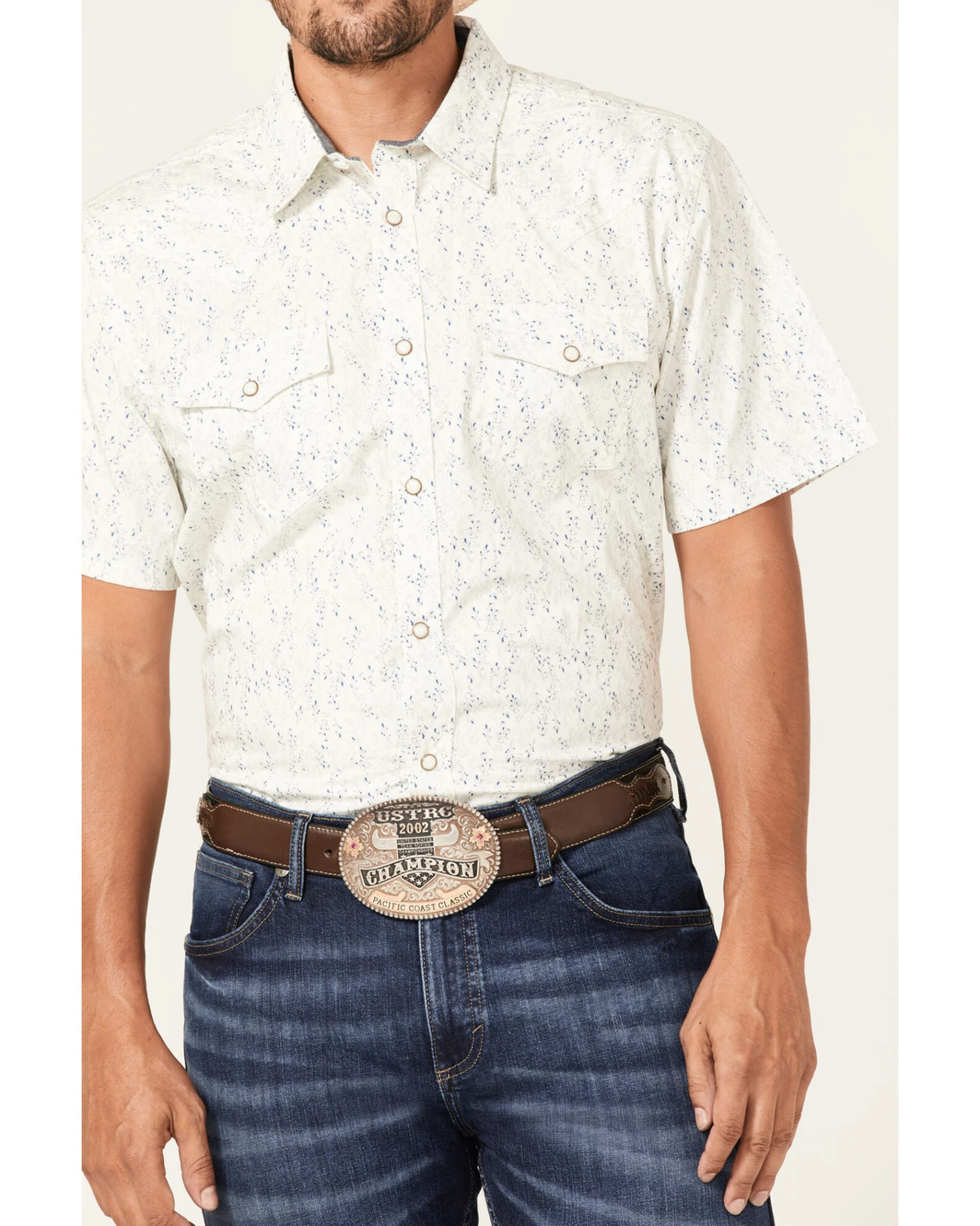 Cody James Men's Liberty Hill Floral Print Short Sleeve Snap Western Shirt 3 Cody James Men's Liberty Hill Floral Print Short Sleeve Snap Western Shirt - Image 3