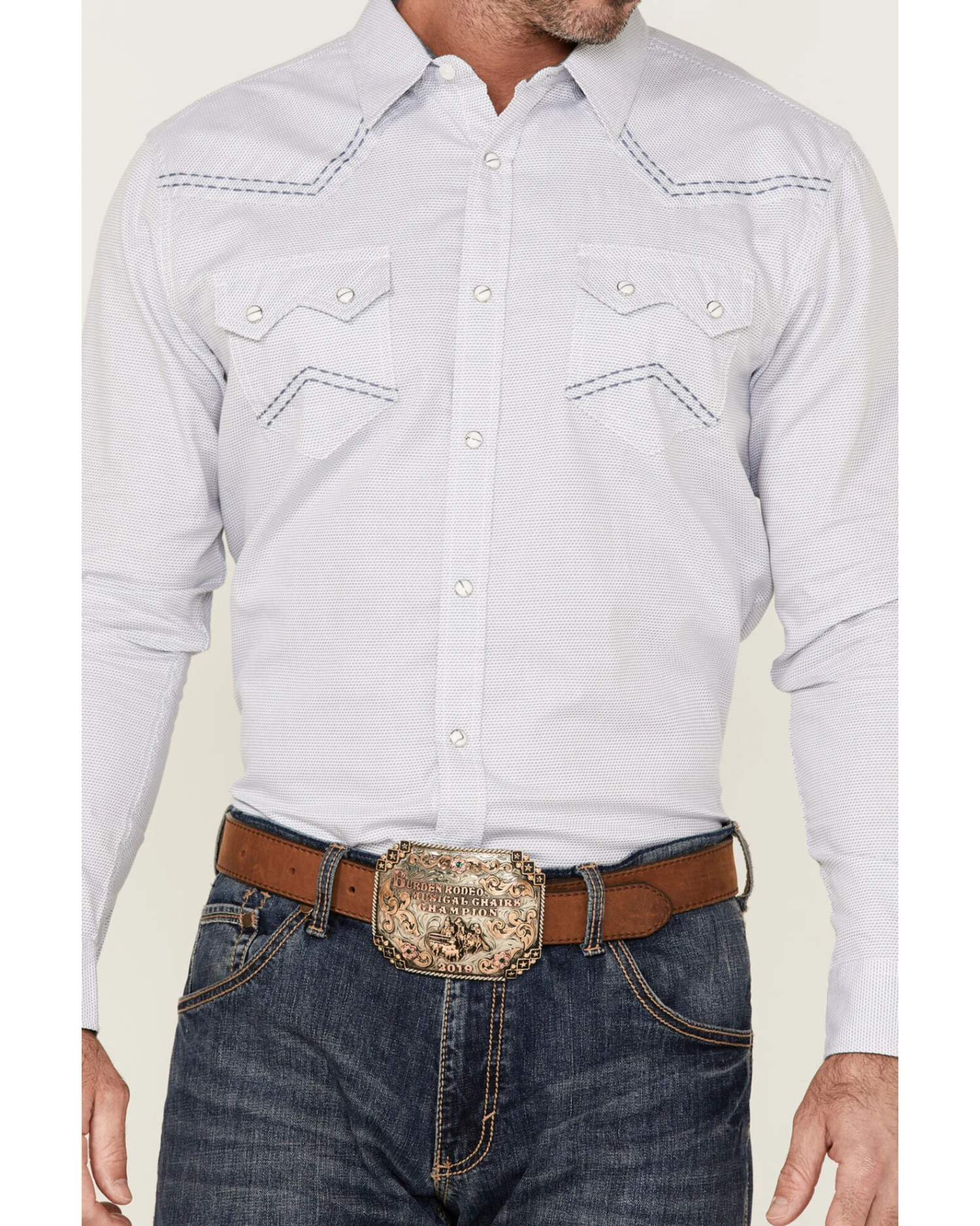 Cody James Men's Sand Creek Tonal Solid Long Sleeve Snap Western Shirt 3 Cody James Men's Sand Creek Tonal Solid Long Sleeve Snap Western Shirt - Image 3