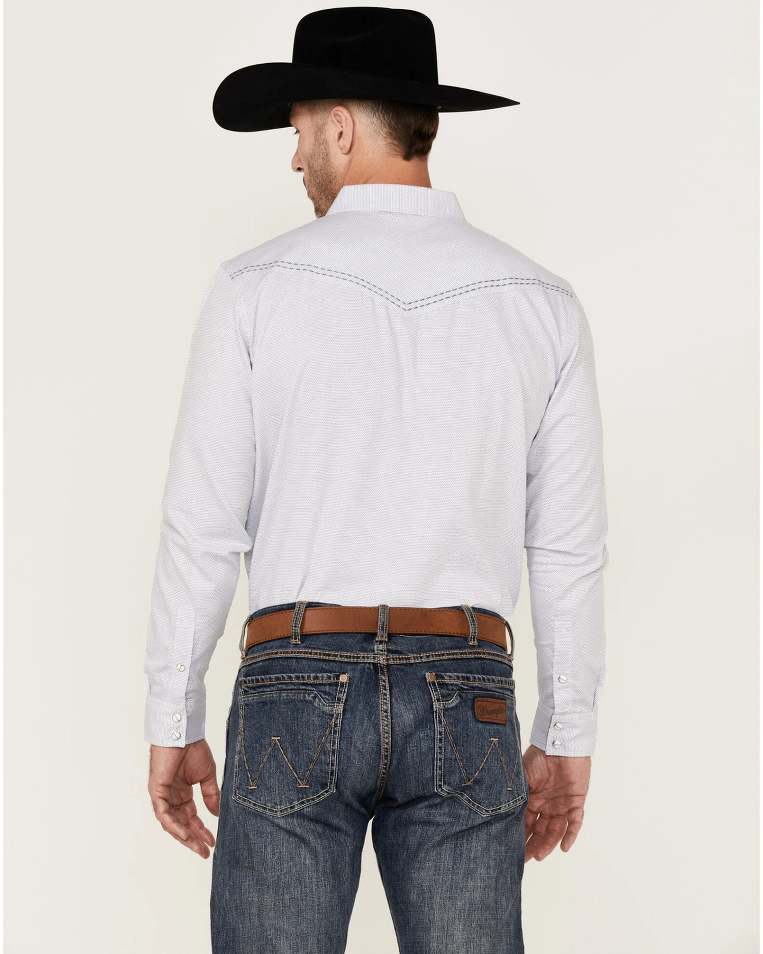 Cody James Men's Sand Creek Tonal Solid Long Sleeve Snap Western Shirt 4 Cody James Men's Sand Creek Tonal Solid Long Sleeve Snap Western Shirt - Image 4