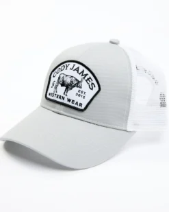Cody James Men's Cow Logo Patch Mesh-Back Ball Cap 
