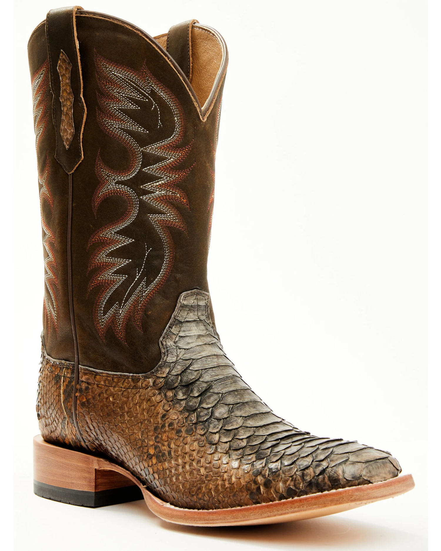 Cody James Men's Python Exotic Western Boots - Broad Square Toe 3 Cody James Men's Python Exotic Western Boots - Broad Square Toe - Image 3