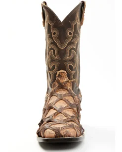 Cody James Men's Exotic Pirarucu Western Boots - Broad Square Toe -Cody James 2000371838 240 P4