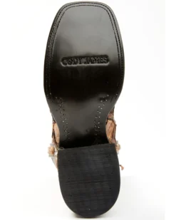 Cody James Men's Exotic Pirarucu Western Boots - Broad Square Toe