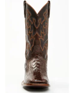 Cody James Men's Antique Cafe Ostrich Leg Exotic Western Boots - Broad Square Toe -Cody James 2000371853 200 P4