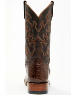 Cody James Men's Antique Cafe Ostrich Leg Exotic Western Boots - Broad Square Toe -Cody James 2000371853 200 P5