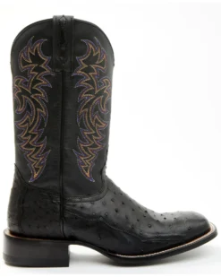 Cody James Men's Exotic Full-Quill Ostrich Western Boots - Broad Square Toe -Cody James 2000371860 001 P2