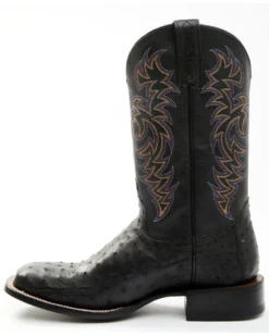 Cody James Men's Exotic Full-Quill Ostrich Western Boots - Broad Square Toe -Cody James 2000371860 001 P3