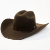 Cody James Men's 5X Chocolate Self Band Cattleman Fur Blend Western Hat