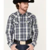 Cody James Men's Trailblazer Large Plaid Snap Western Shirt - Big & Tall 