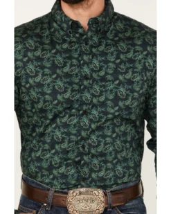 Cody James Men's Ringer Floral Print Button Down Western Shirt  -Cody James 2000374146 301 P3