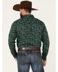 Cody James Men's Ringer Floral Print Button Down Western Shirt  -Cody James 2000374146 301 P4