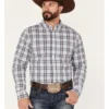 Cody James Men's Tonight Small Plaid Print Button-Down Western Shirt 