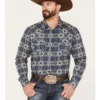 Cody James Men's Appalacian Southwestern Print Snap Western Shirt 