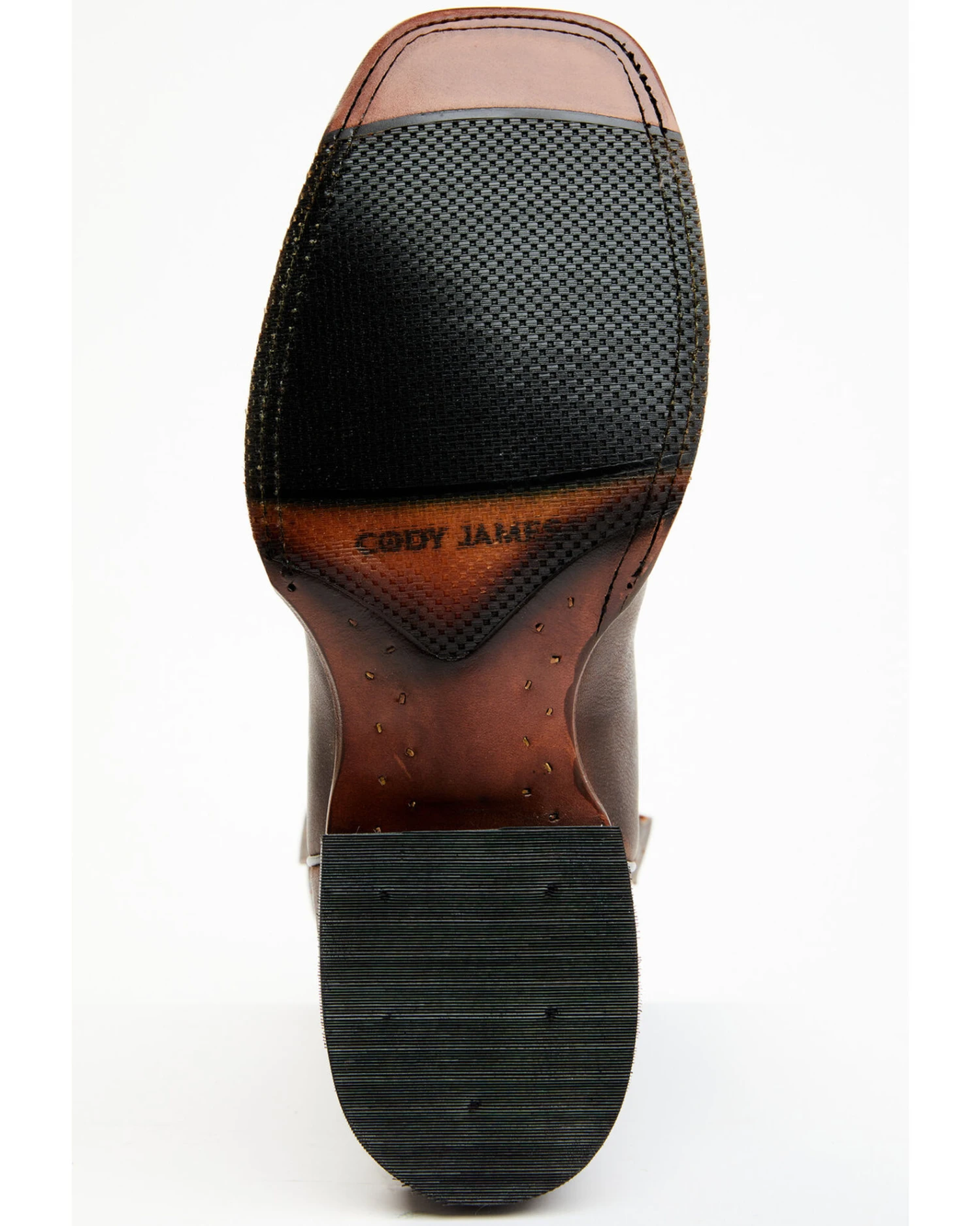 Cody James Men's Walnut Western Boots - Broad Square Toe 3 Cody James Men's Walnut Western Boots - Broad Square Toe - Image 3