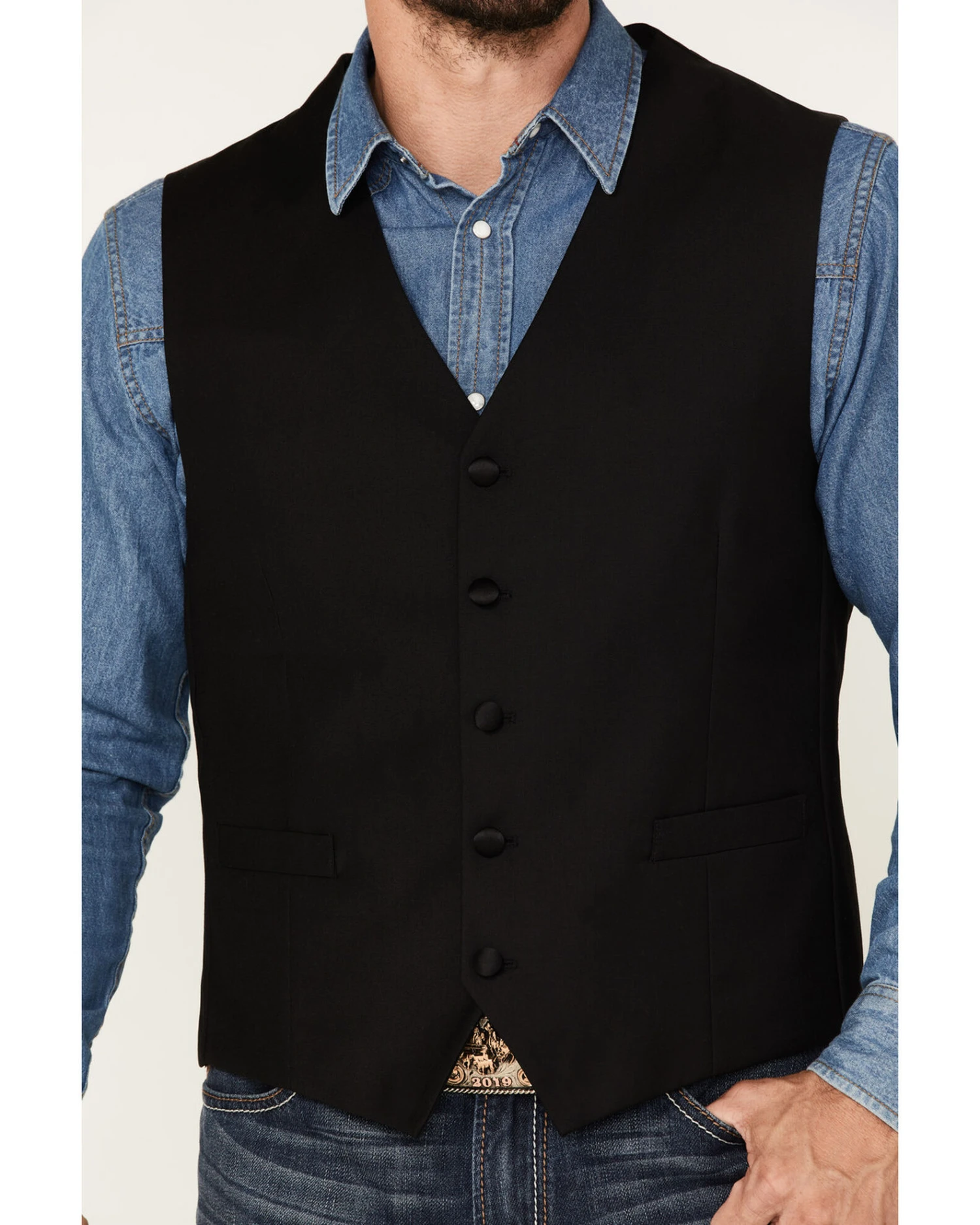 Cody James Men's Jackson Western Tux Vest 3 Cody James Men's Jackson Western Tux Vest - Image 3