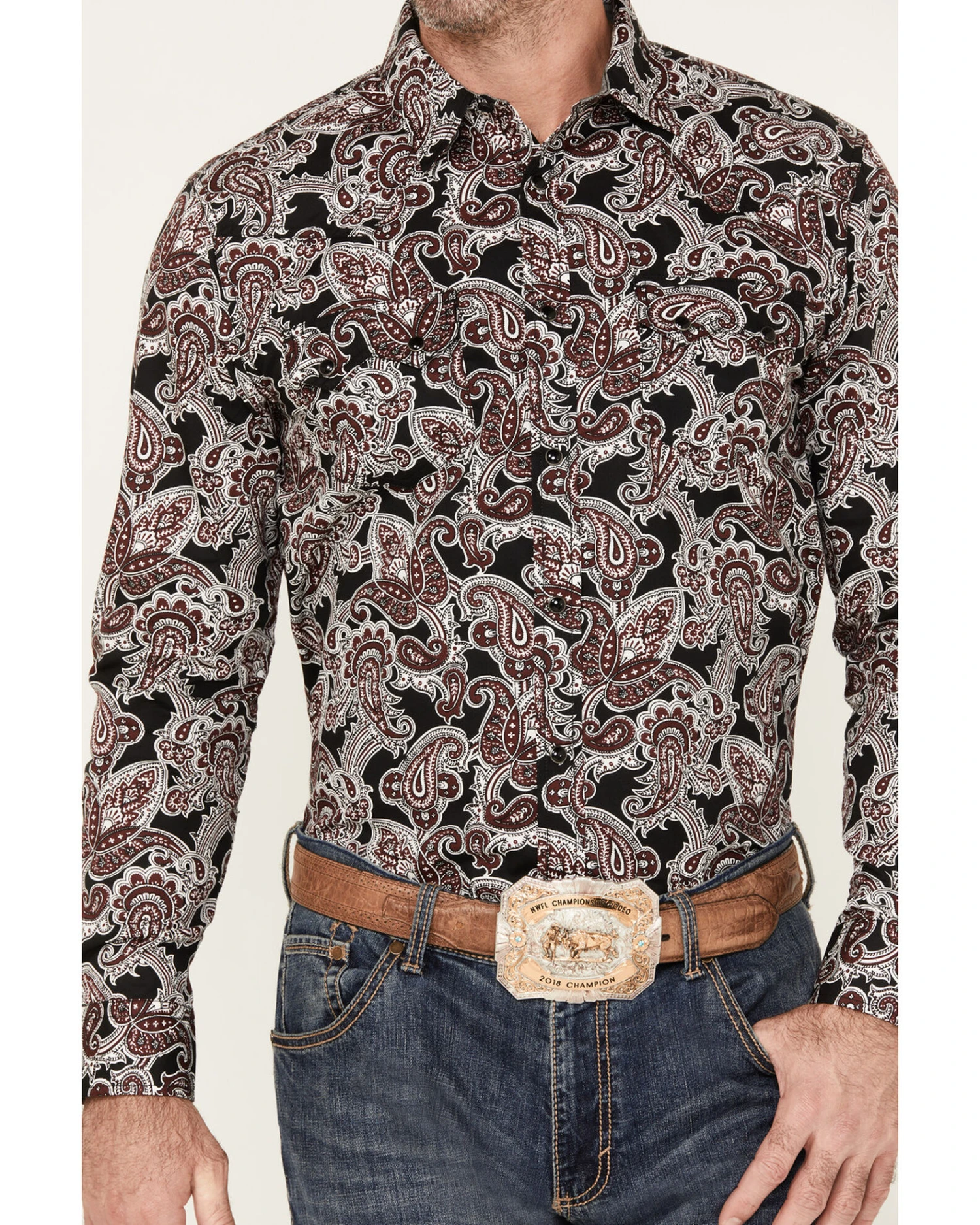 Cody James Men's Johnny Ringo Long Sleeve Snap Western Shirt 3 Cody James Men's Johnny Ringo Long Sleeve Snap Western Shirt - Image 3
