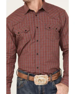 Cody James Men's Fire Mountain Long Sleeve Plaid Print Snap Western Shirt -Cody James 2000380447 600 P3