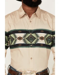 Cody James Men's Coyote Border Long Sleeve Snap Western Shirt 6 Cody James Men's Coyote Border Long Sleeve Snap Western Shirt -Cody James 2000380453 280 P3