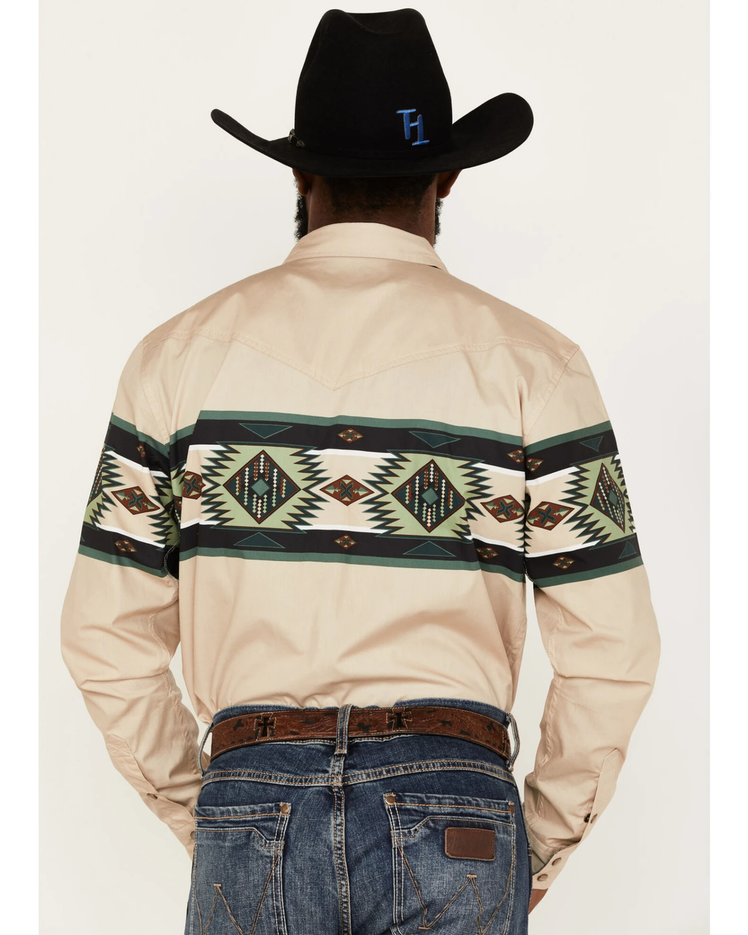 Cody James Men's Coyote Border Long Sleeve Snap Western Shirt 4 Cody James Men's Coyote Border Long Sleeve Snap Western Shirt - Image 4