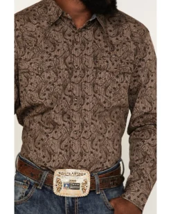 Cody James Men's Linear Paisley Print Long Sleeve Snap Western Shirt 6 Cody James Men's Linear Paisley Print Long Sleeve Snap Western Shirt -Cody James 2000380454 200 P3