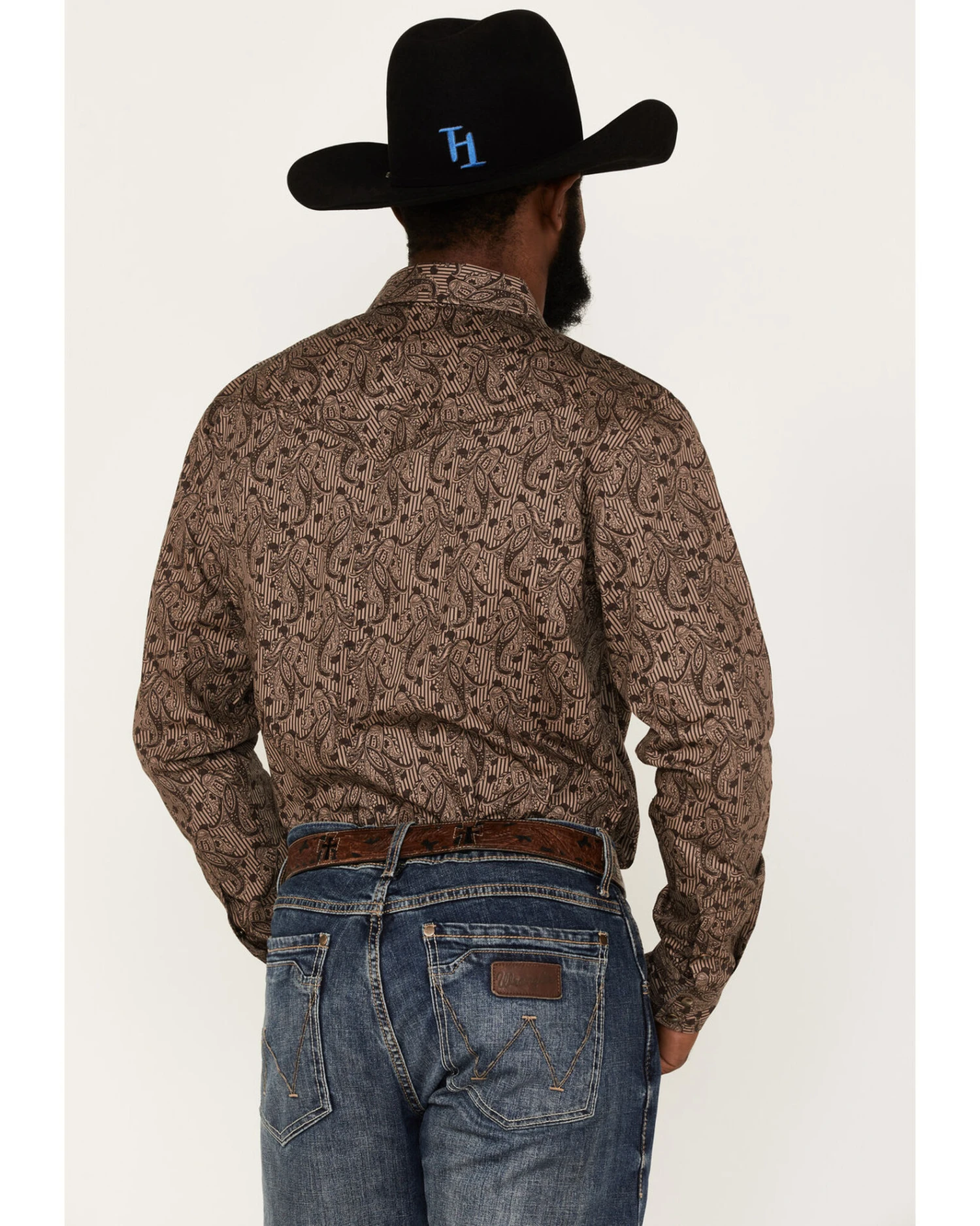 Cody James Men's Linear Paisley Print Long Sleeve Snap Western Shirt 4 Cody James Men's Linear Paisley Print Long Sleeve Snap Western Shirt - Image 4