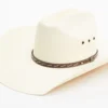 Cody James Men's Laced Woven Straw Western Hat