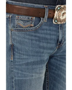 Cody James Men's Light A Shuck Medium Wash Relaxed Bootcut Stretch Denim Jeans -Cody James 2000381085 413 P2 1