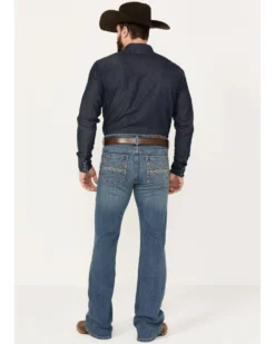 Cody James Men's Light A Shuck Medium Wash Relaxed Bootcut Stretch Denim Jeans  -Cody James 2000381085 413 P3