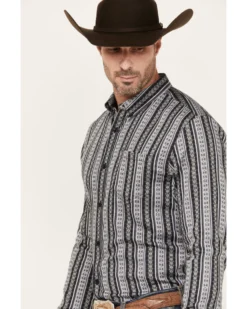 Cody James Men's Wiltern Striped Long Sleeve Button-Down Stretch Western Shirt -Cody James 2000381322 020 P2