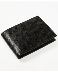 Cody James Men's Exotic Ostrich Leather Bifold Wallet