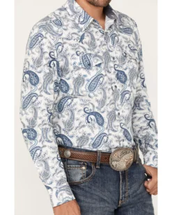 Cody James Men's Home Town Paisley Print Long Sleeve Snap Western Shirt -Cody James 2000382811 100 P3