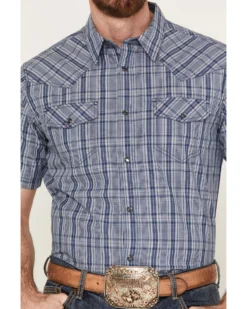Cody James Men's Plaid Print Short Sleeve Western Snap Shirt 6 Cody James Men's Plaid Print Short Sleeve Western Snap Shirt -Cody James 2000383151 410 P3