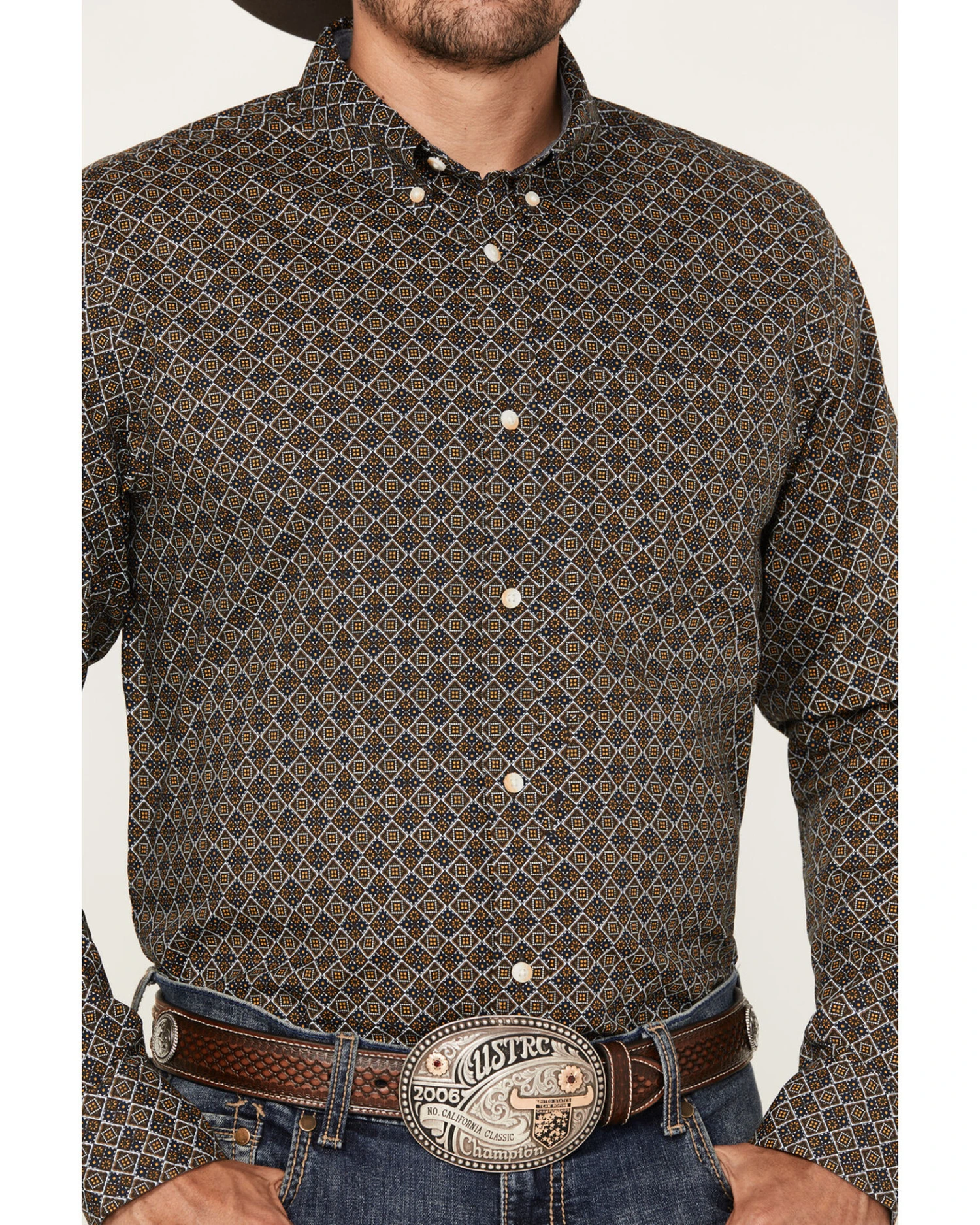 Cody James Men's Money Maker Print Long Sleeve Button-Down Western Shirt 3 Cody James Men's Money Maker Print Long Sleeve Button-Down Western Shirt - Image 3