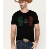 Cody James Men's Tiled Mexico Flag Short Sleeve Graphic T-Shirt
