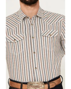 Cody James Men's Tie Down Striped Short Sleeve Western Snap Shirt -Cody James 2000385976 100 P3