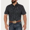 Cody James Men's Galaxy Geo Print Short Sleeve Button-Down Stretch Western Shirt