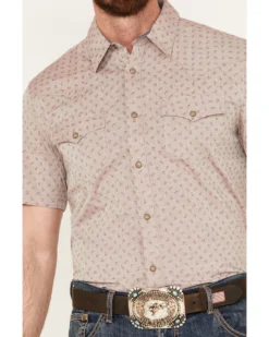 Cody James Men's Micro Paisley Print Short Sleeve Snap Western Shirt  -Cody James 2000386232 640 P3
